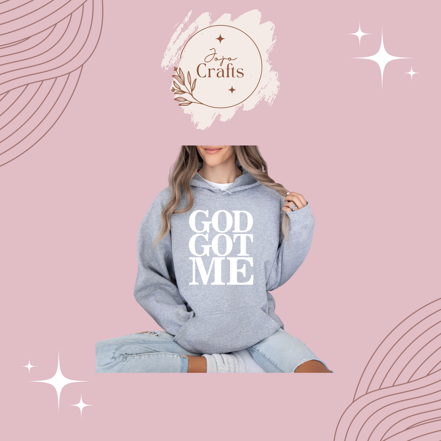 God Got Me Hoodie or Crewneck
