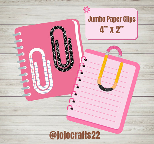 Set of 3 Jumbo Paper Clips- Teachers
