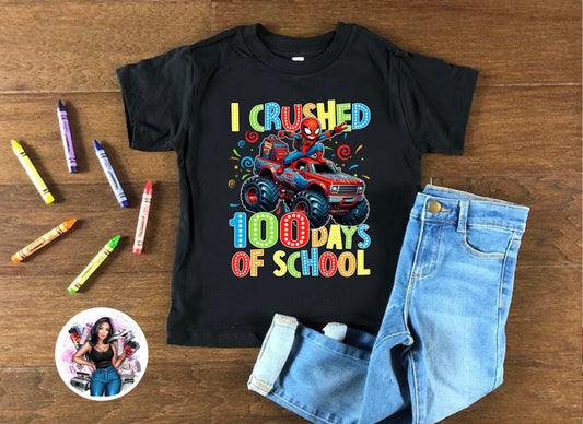 100 Days of School Spidey Youth T-Shirt