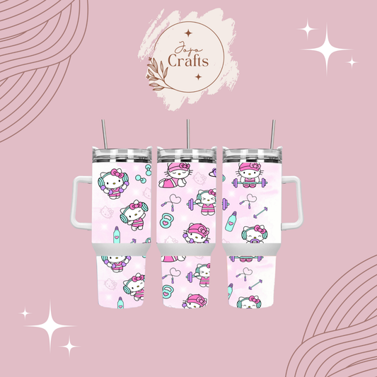 Gym Kitty 40oz Tumbler