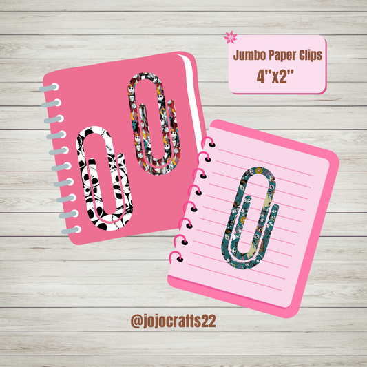 Set of 3 Jumbo Paper Clips- NBC