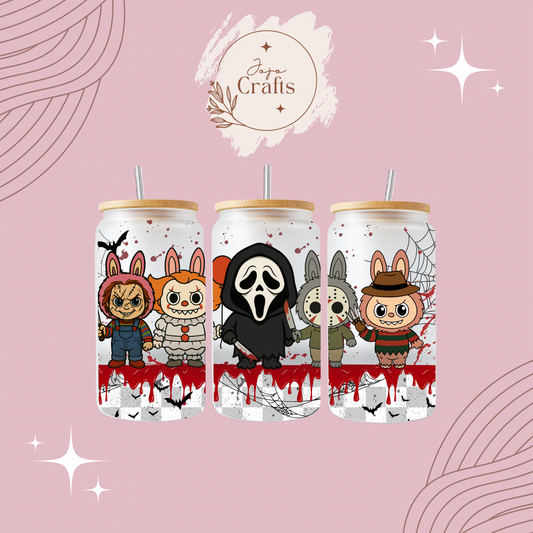 Scary BuBu 16oz Glass Can