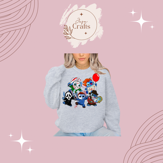 Ohana Horror Crew Hoodie or Crewneck